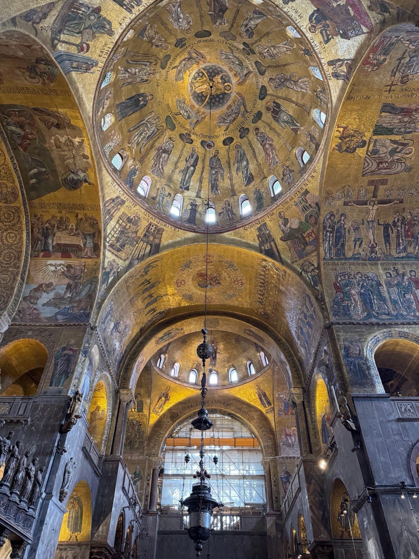 Dome mosiacs inside St. Mark's Basilica
