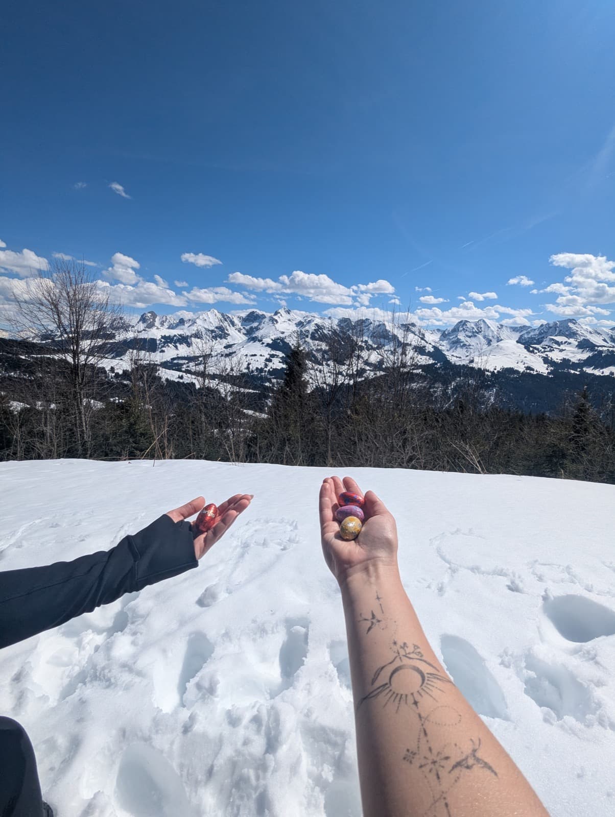 Easter eggs with a view