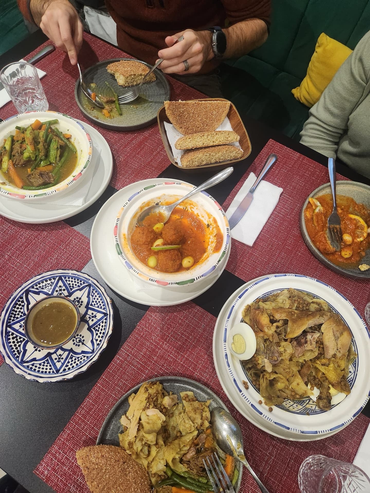A classic Moroccan breakfast in Tangier